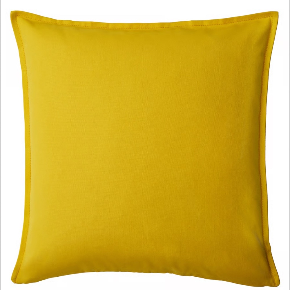 IKEA GURLI Cushion Cover, Yellow, 20"x20" (605.987.51) NEW